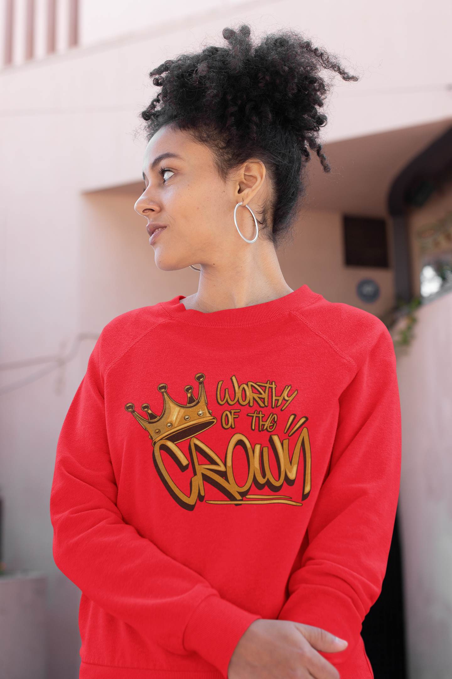 WOTC graffiti inspired Sweatshirt Red