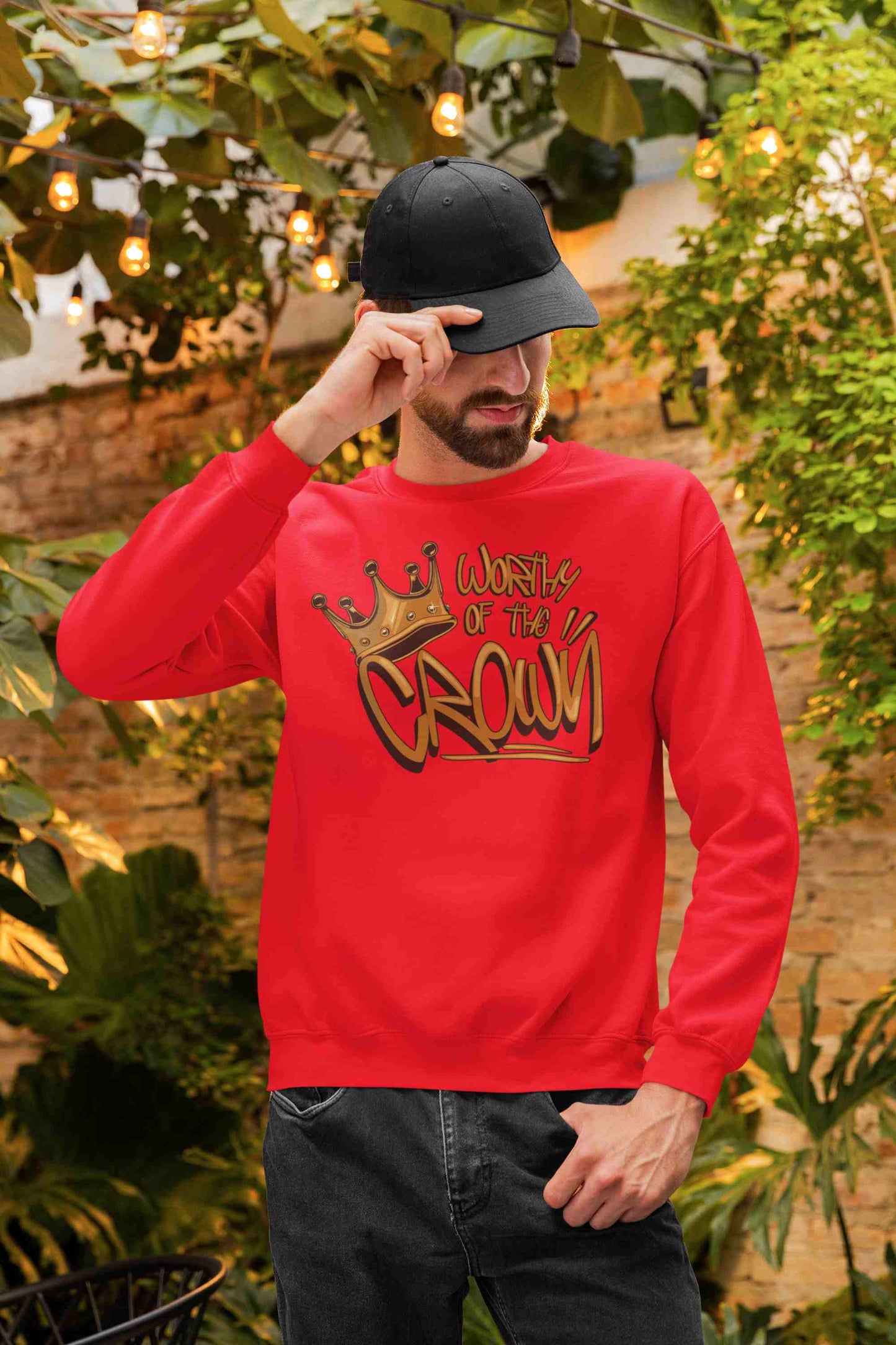 WOTC graffiti inspired Sweatshirt Red