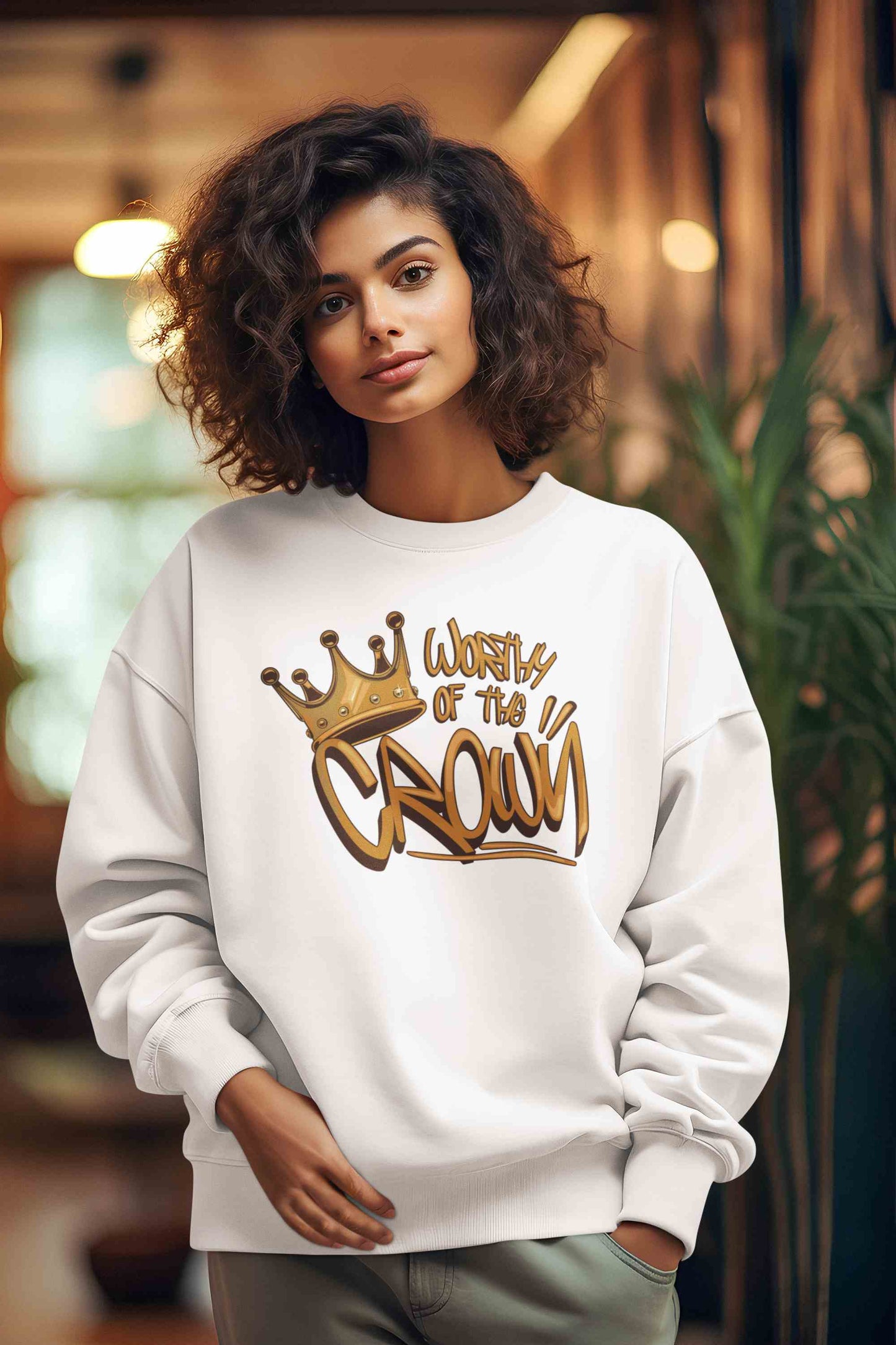 WOTC graffiti inspired Sweatshirt White