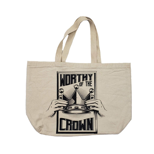 Worthy Of The Crown Tote "Natural"
