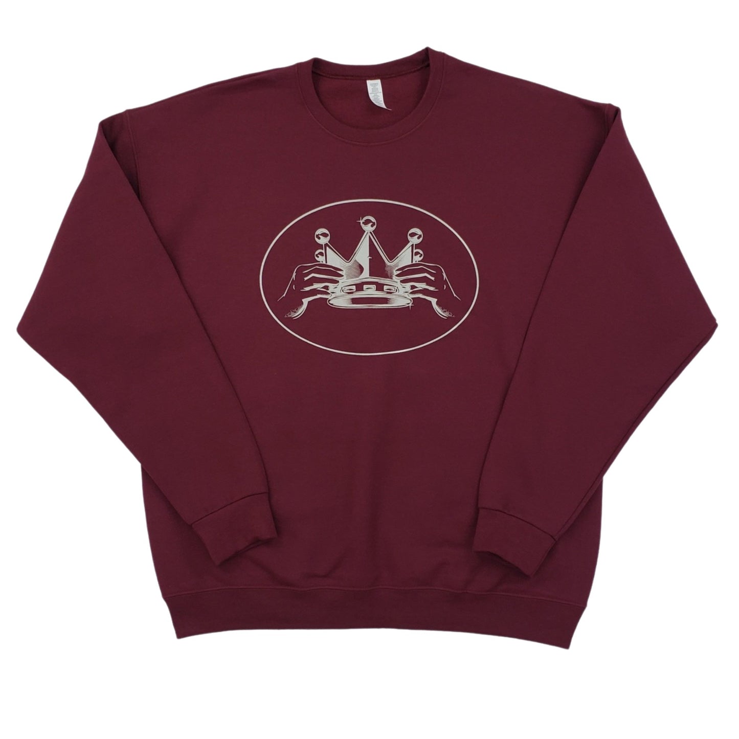 Worthy Of The Crown LOGO Sweatshirt "Maroon & Grey"