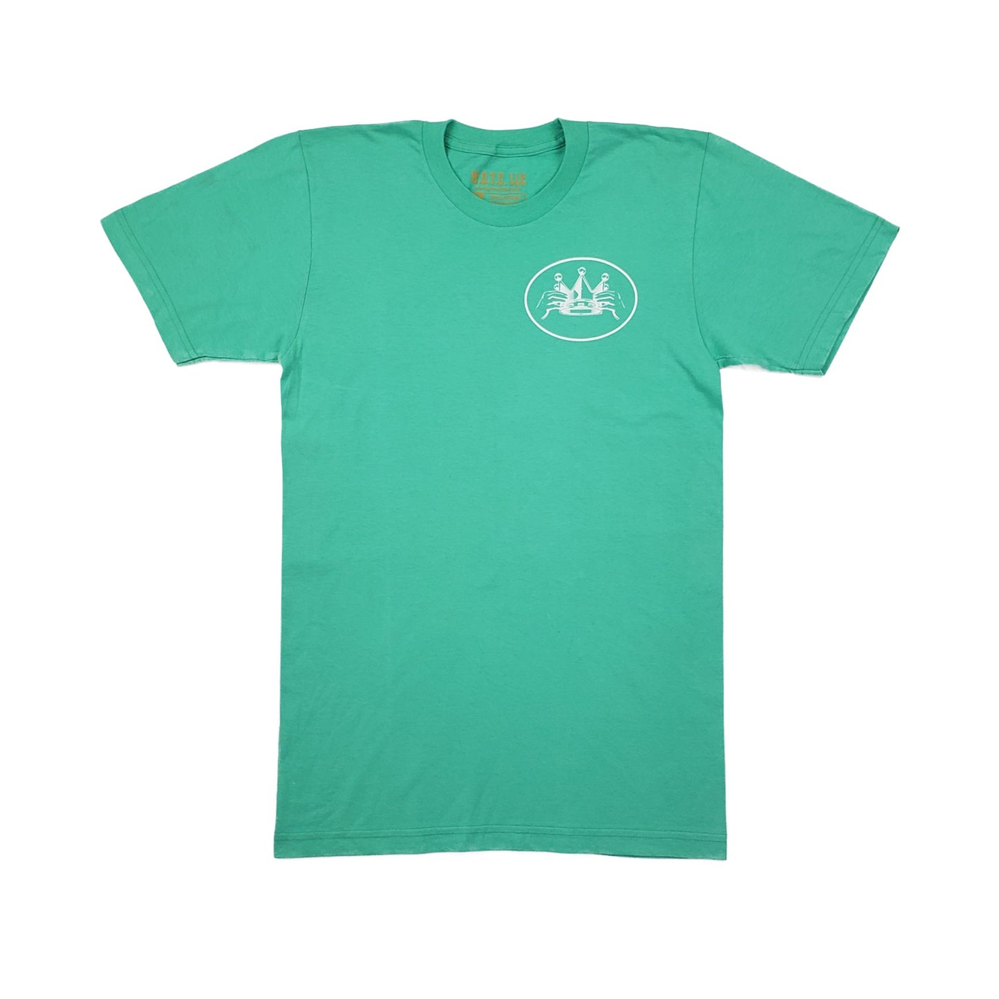 Mint Green Worthy of the Crown Pocket Logo Tee