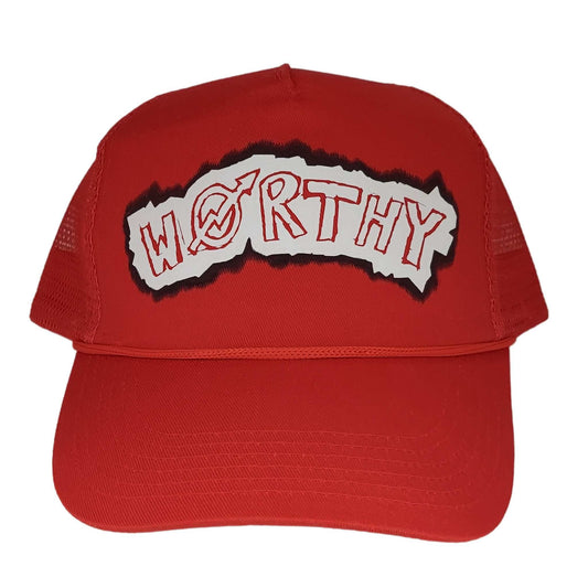 Worthy Trucker Cap "Red/Black/White"