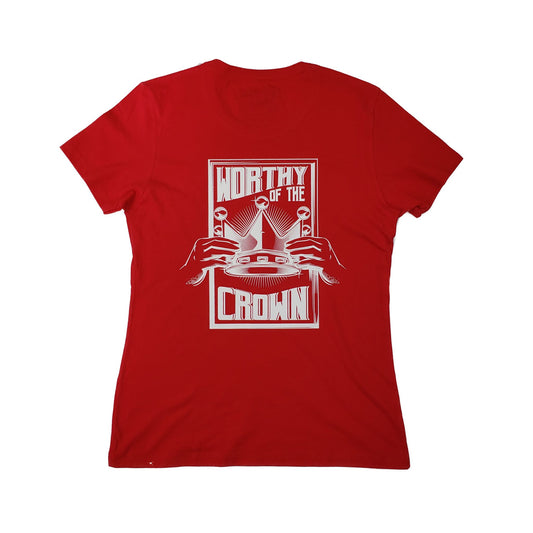 Worthy Of The Crown Tee Women "Red"