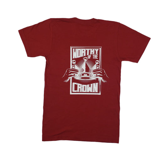 Worthy Of The Crown Tee Men's "Cranberry"