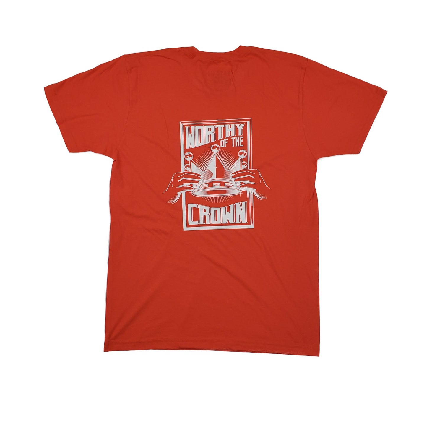 Worthy Of The Crown Tee Men's "Orange/White print"