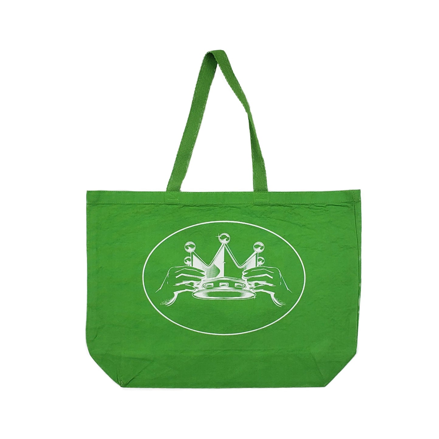 Worthy Of The Crown Logo Tote "Lime"