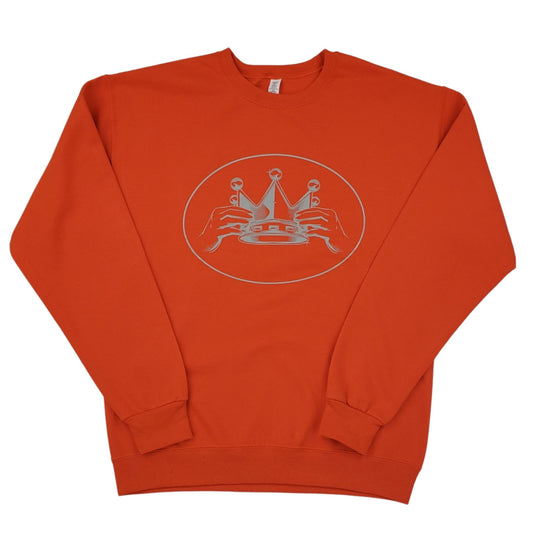 Worthy Of The Crown LOGO Sweatshirt "Orange & Grey"