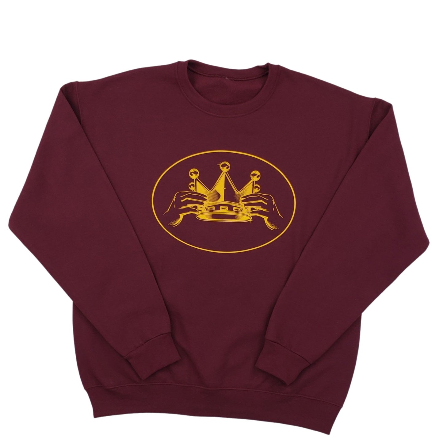 Worthy Of The Crown LOGO Sweatshirt "Maroon & Gold"